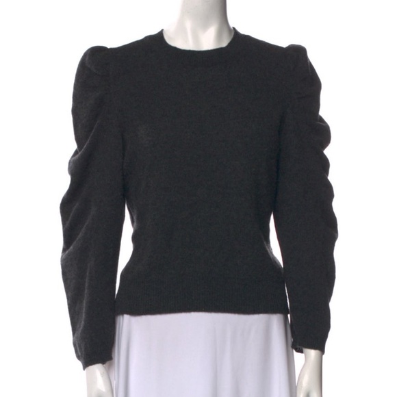 Frame Puff Sleeve Cashmere Sweater - Picture 1 of 5